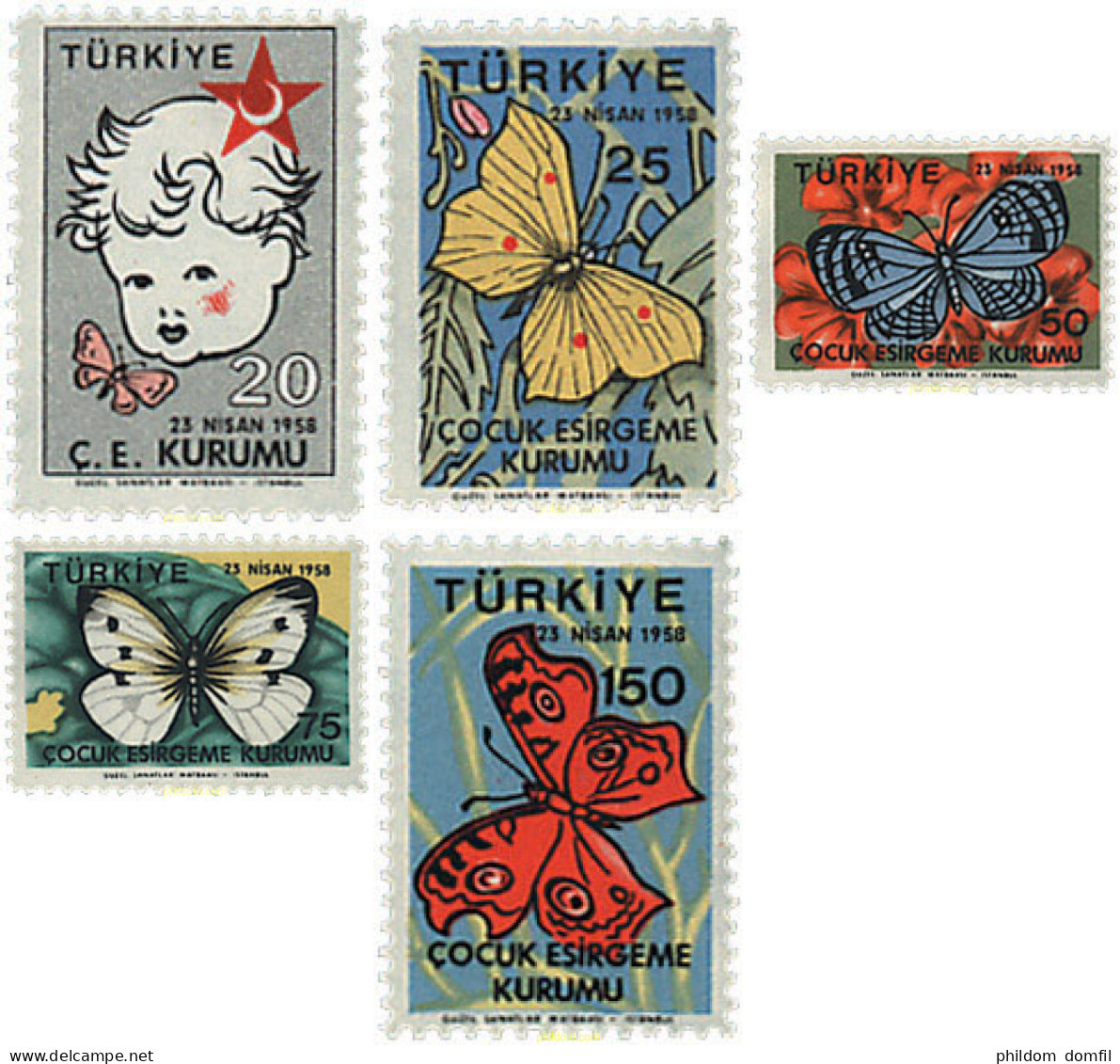 299085 HINGED TURQUIA 1958 DIBUJOS INFANTILES - Colecciones & Series