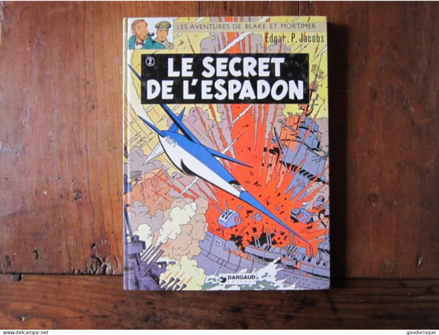 BLAKE ET MORTIMER  LE SECRET DE L'ESPADON T2   PAGE DE GARDE AU PORTRAIT  JACOBS - Blake Et Mortimer