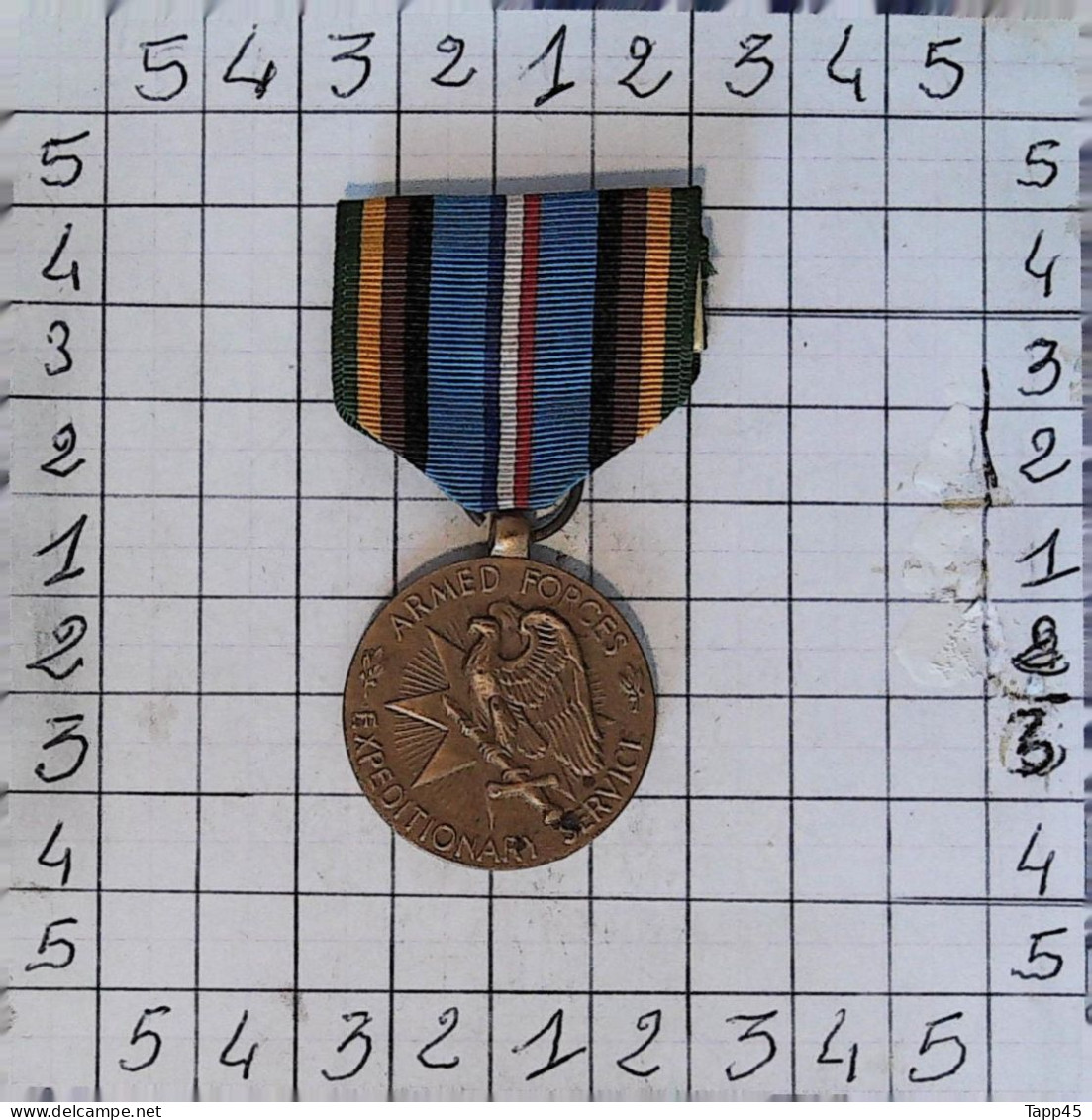 Médailles & Décorations >Armed Forces Expeditionary Medal > Réf:Cl USA P 5/ 5 - Estados Unidos