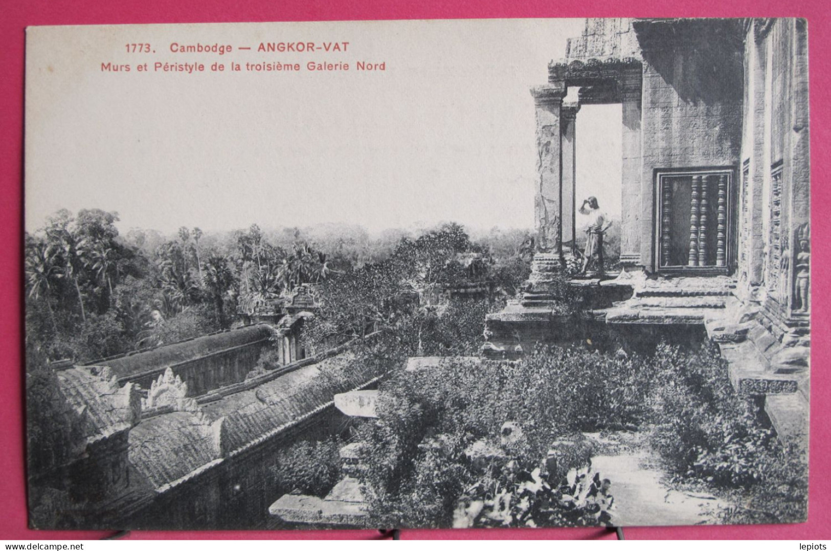 Visuel Très Peu Courant - Cambodge - Angkor Vat - Murs Et Péristyle De La Troisième Galerie Nord - Cambodge