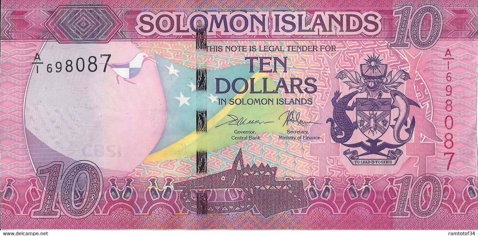 SOLOMONS ISLANDS - 10 Dollars 2017 UNC - Solomon Islands