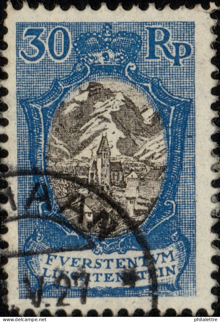 LIECHTENSTEIN - 1925 - Mi.64 Very Fine Used SCHAAN 1927 Date Stamp - Gebruikt