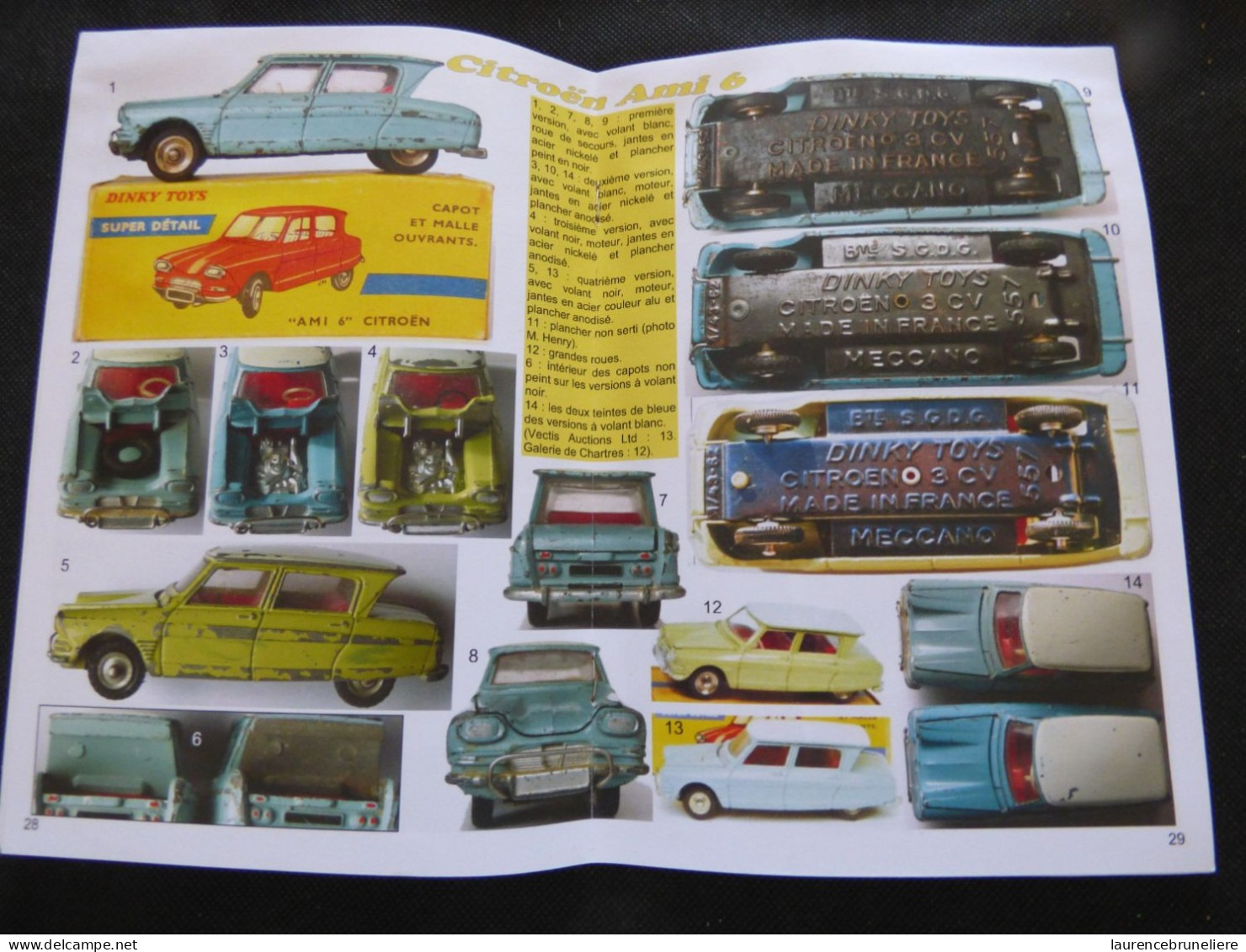 DINKY MAGAZINE  - JANVIER 2011 - CITROEN AMI 6 ET TRACTEUR FIELD MARSHALL-  N°85