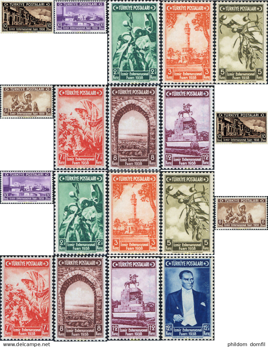 299583 HINGED TURQUIA 1938 8 FERIA INTERNACIONAL DE IZMIR - ...-1858 Voorfilatelie