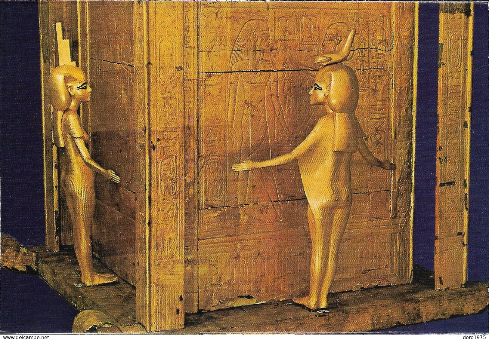 EGYPT - Treasures Of Tutankhamoun, Large Gold Canopic Chest (KV62 - Tutankhamun) - Unused Postcard - Musées