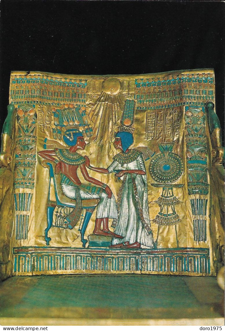 EGYPT - Treasures Of Tutankhamoun, The Throne Of The King (KV62 - Tutankhamun) - Unused Postcard - Museos
