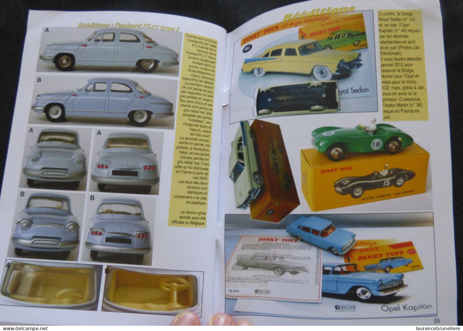 DINKY MAGAZINE  - JUILLET 2011 - CORTINA II - TAUNUS 17 M - N° 88