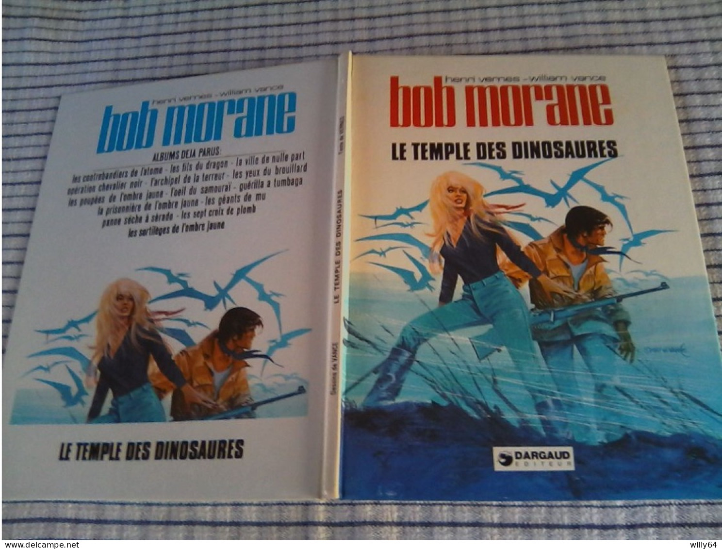 BOB MORANE    " Le Temple Des Dinosaures "    EO 1977  DARGAUD TBE - Bob Morane