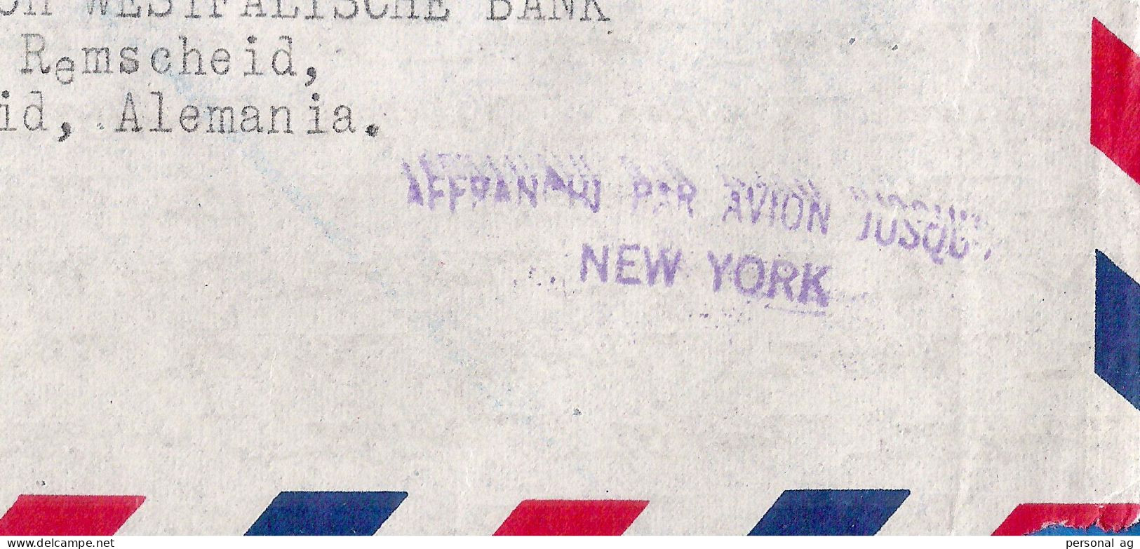 1951 Airmail Cover To Germany AFFRANCHI PAR AVION JUSQU'A NEW YORK  (front Cover Only) - Guatemala