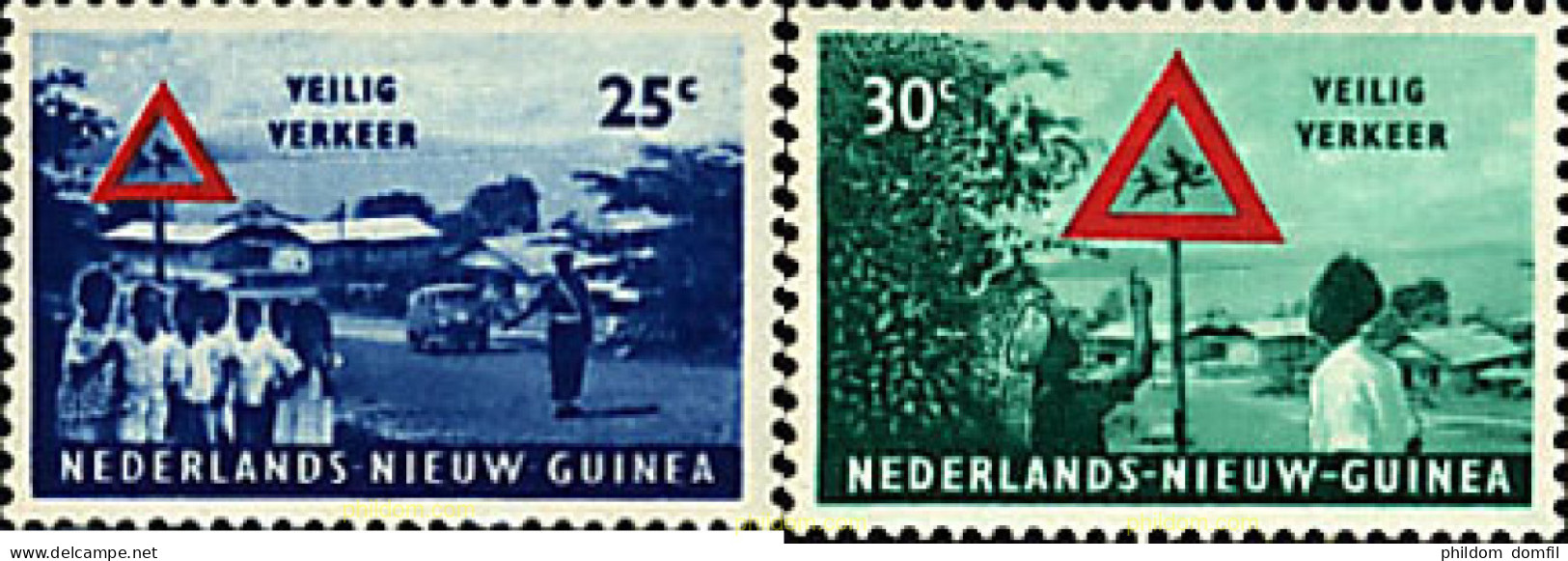 45763 MNH NUEVA GUINEA HOLANDESA 1962 SEGURIDAD VIAL - Nederlands Nieuw-Guinea