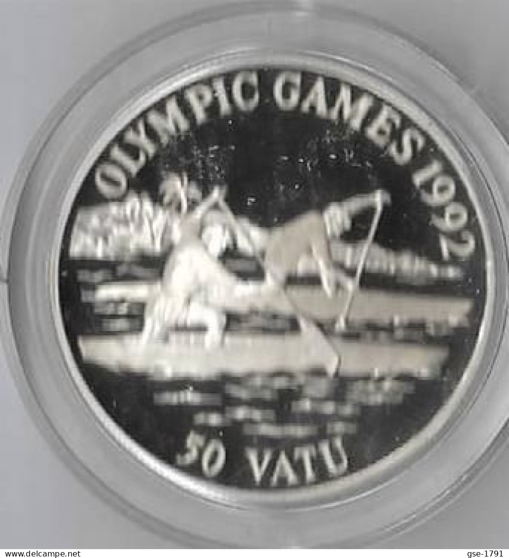 VANUATU   50 VATU Jeux Olympiques Année 1992 Le Canoë  UNC - Vanuatu