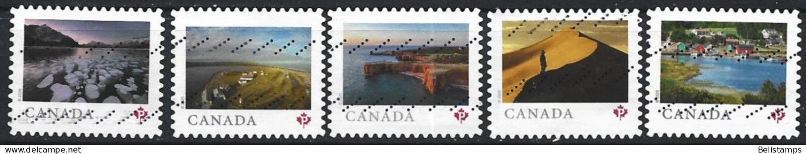 Canada 2020. Scott #3221-5 (U) Canada's Tourist Sites  *Complete Set* - Usados