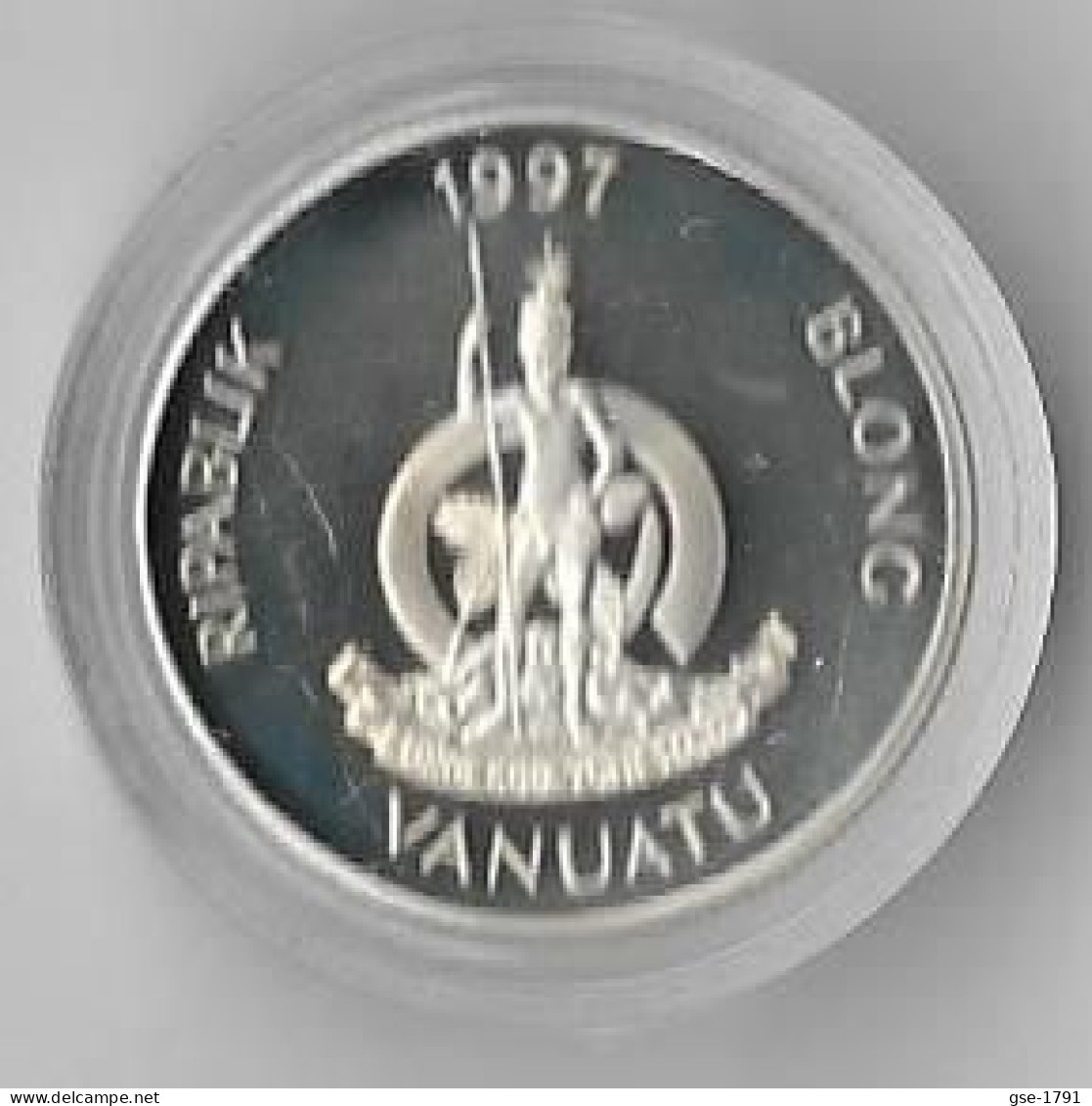 VANUATU    10 VATU ,Couronnement D' ELISABETH .    Argent   UNC - Vanuatu