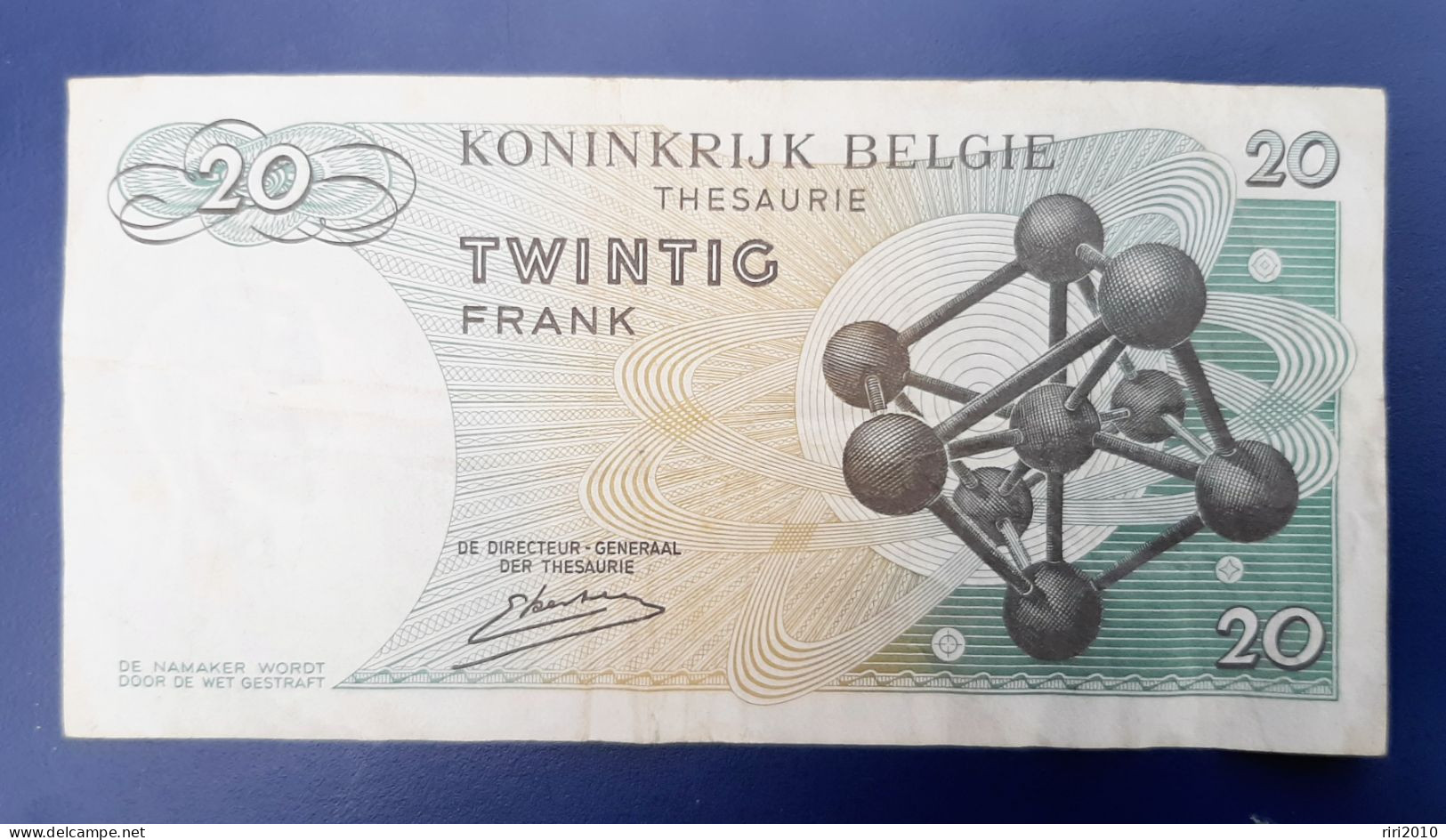 Billet 20 Francs Belges 15.06.1964en - 20 Francos