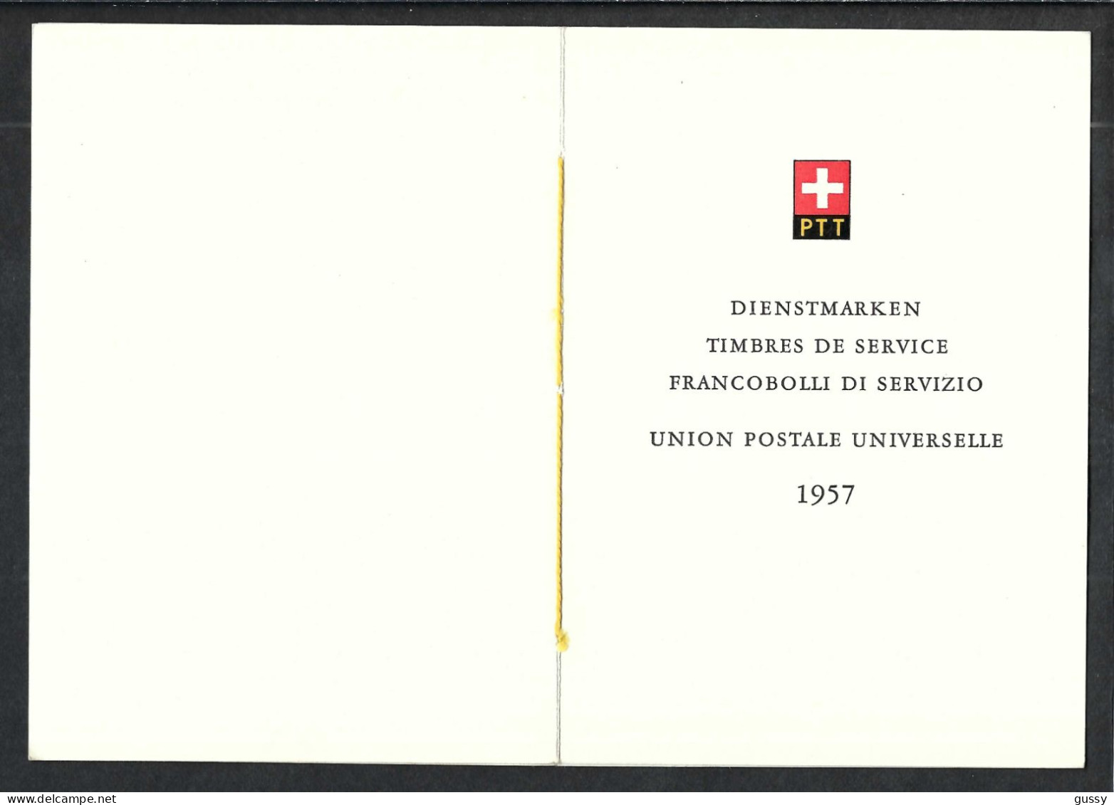 SUISSE Service UPU 1957: Encart De Genève Avec TP Neufs* - OMS