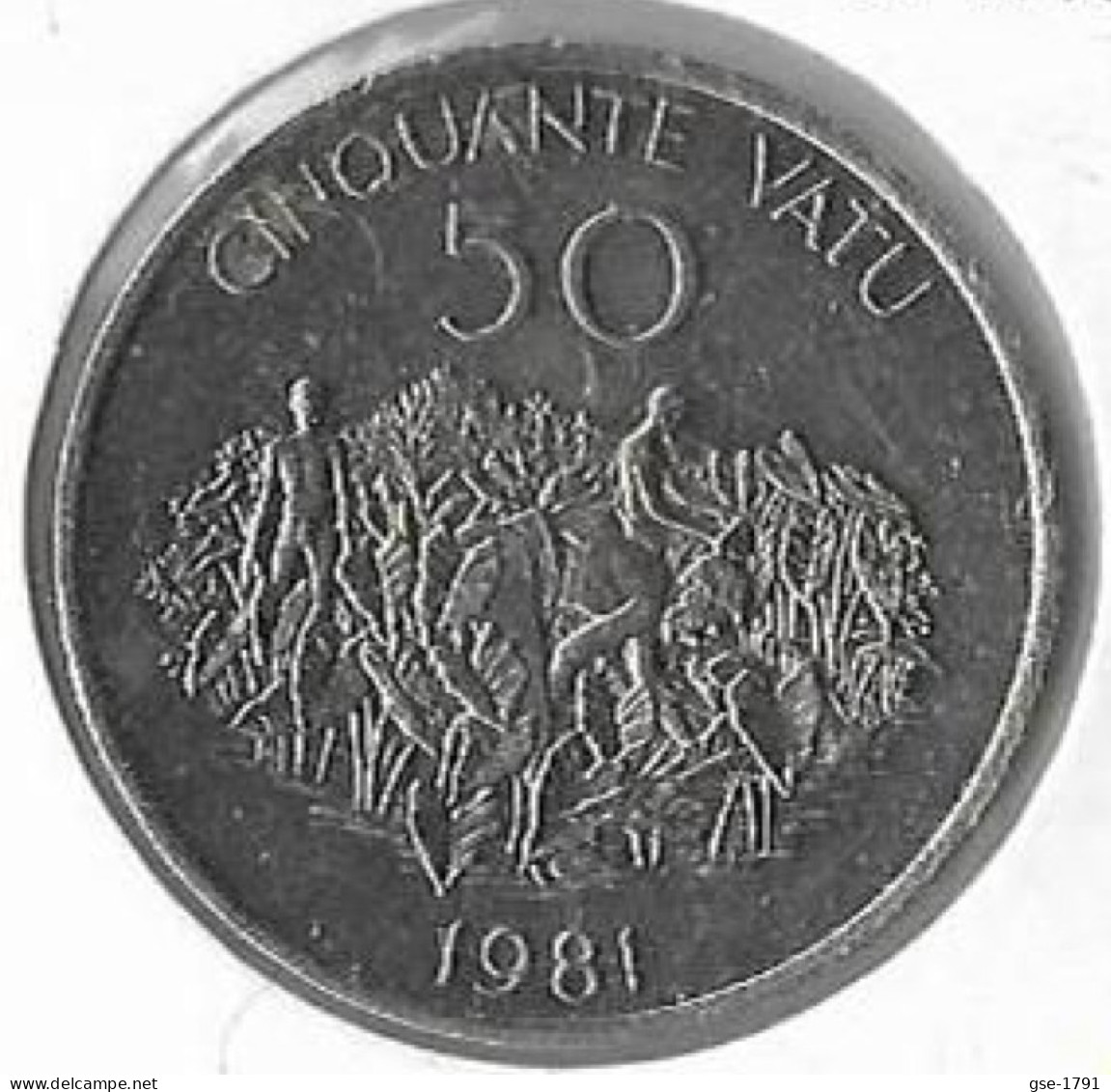 VANUATU   50 Vatu 1ère Année ,d'émission En 1981 . C'est Le KM#1  Rare,   NICKEL Pur   A UNC - Vanuatu