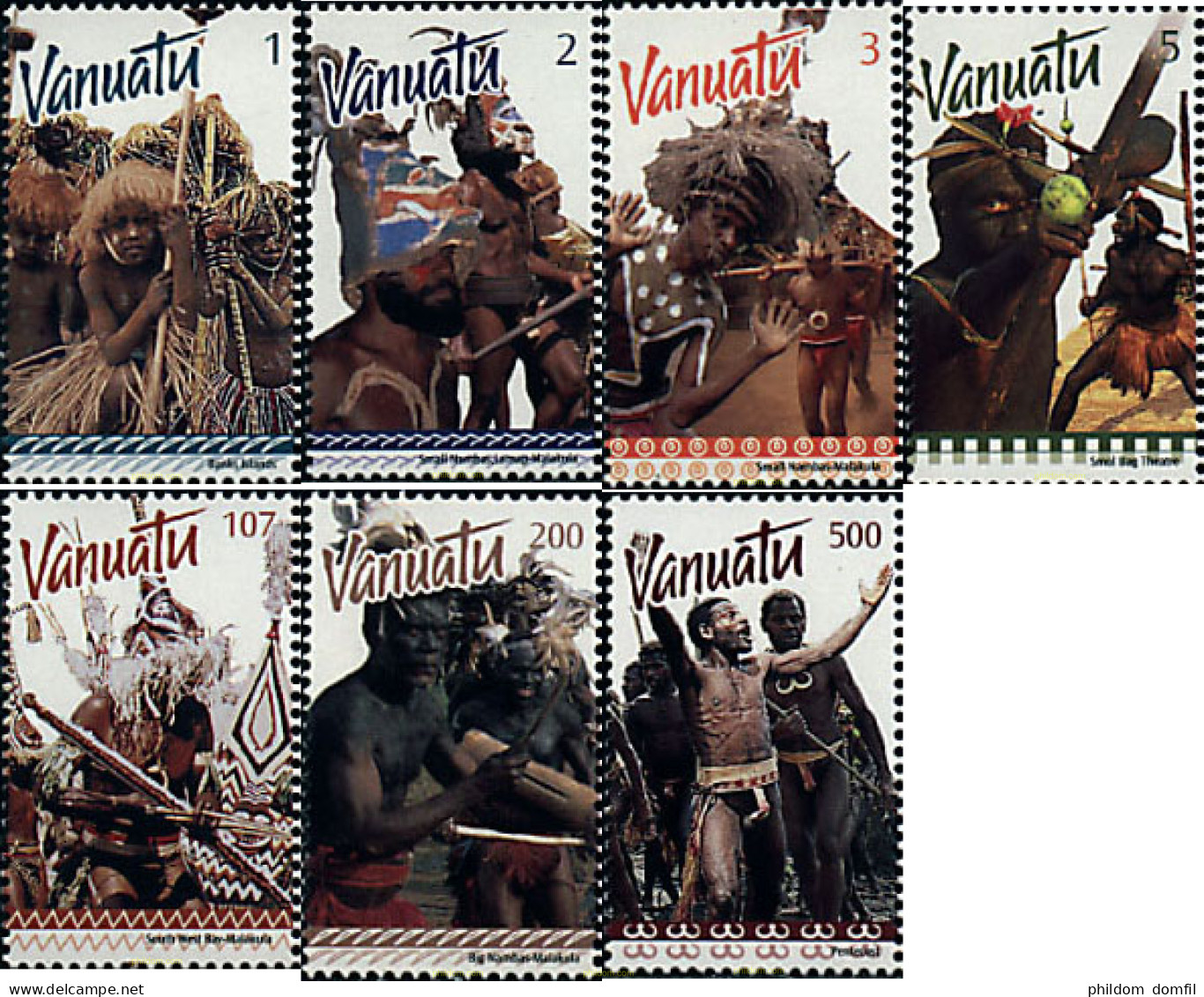 67527 MNH VANUATU 1999 DANZAS TRADICIONALES - Vanuatu (1980-...)