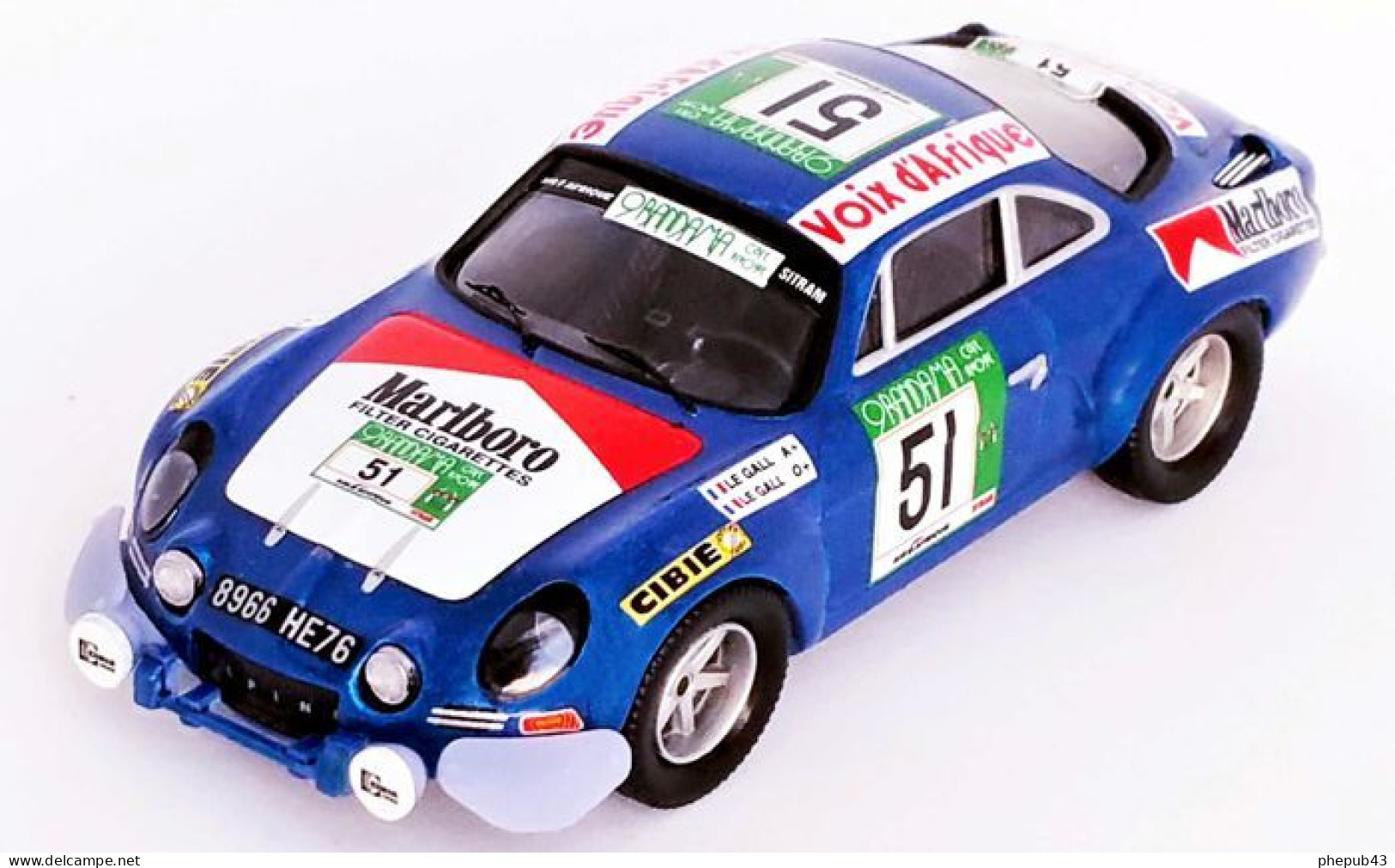 Alpine-Renault A110 - Bandama Rally 1977 #51 - Michel Le Gall/Yves Le Gall - Troféu - Trofeu