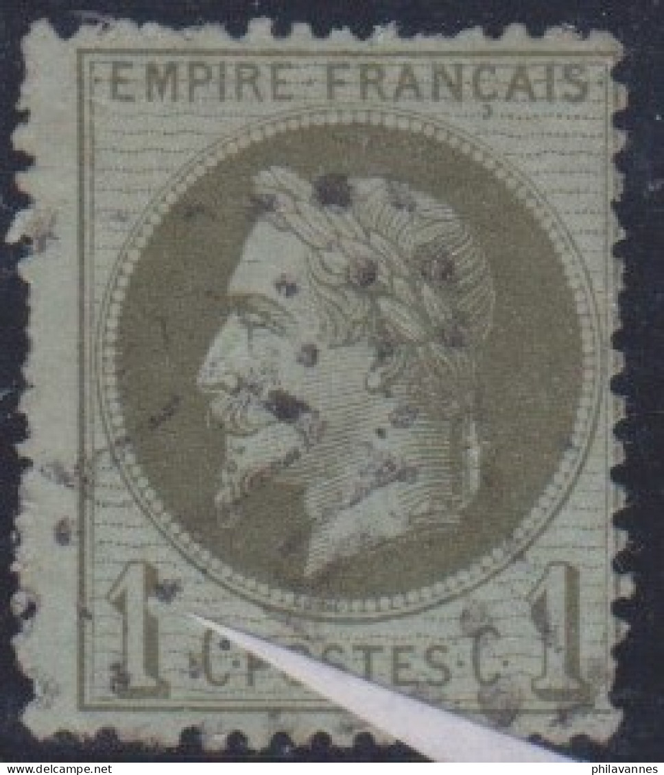 Napoléon Lauré, N° 25, Petite Variété, Point Blanc Sur Le 1 ( V2308/4.6) - Gebruikt