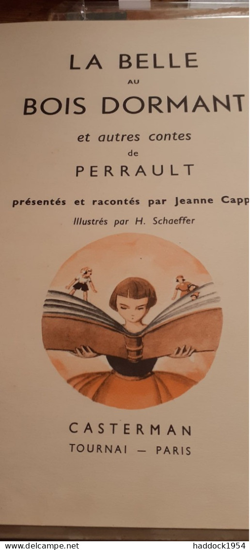 La Belle Au Bois Dormant Et Autres Contes De PERRAULT JEANNE CAPPE Casterman 1947 - Casterman