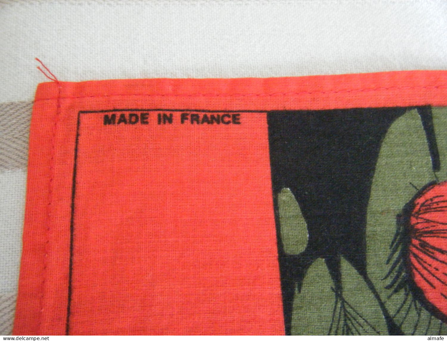 Torchon Publicitaire 1987 Meubles Morice Saint-Brieuc (22) - Chat Et Canard Made In France - Autres & Non Classés