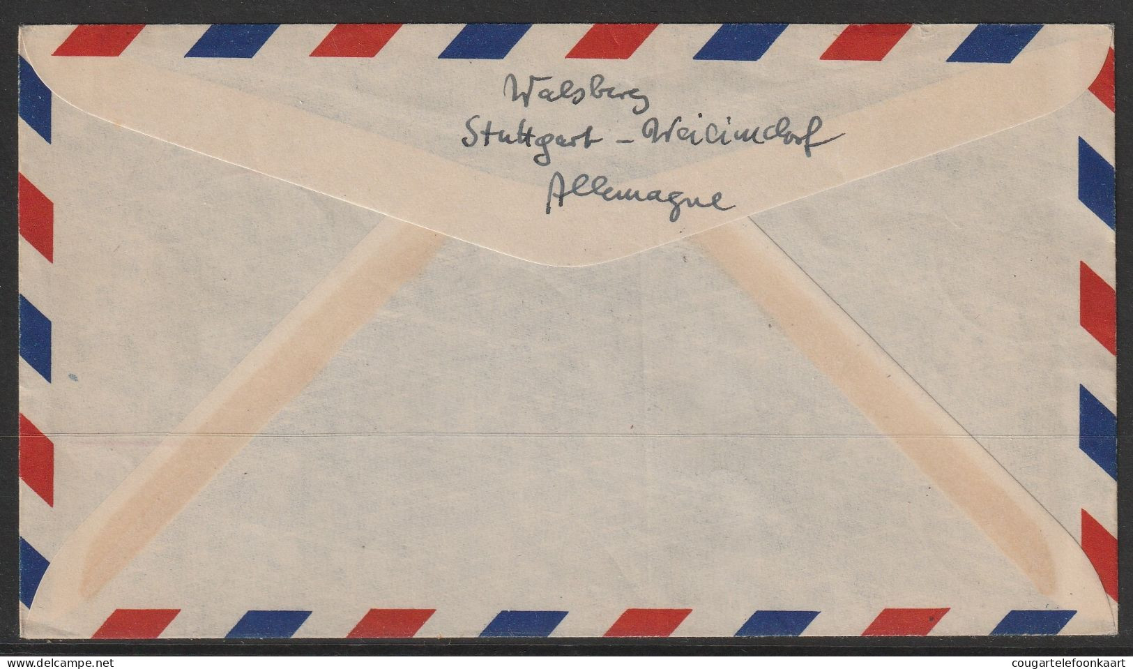 1957, Sabena, Ersflug, Kobenhavn-Istanbul, Feeder Mail - Airmail