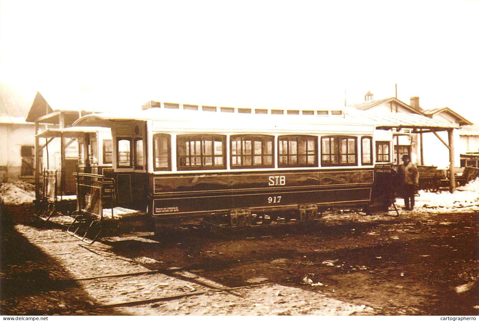 Romania Bucuresti Surface Public Transport Horse Tram 1929 - Bus & Autocars