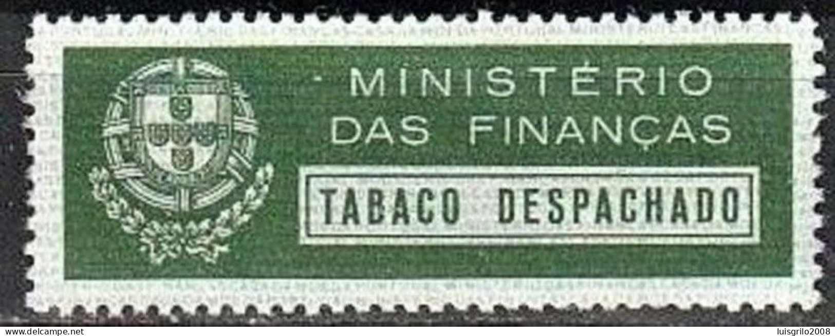 Portugal - Label/ Stamp Pack Of Cigarettes -|- Tabaco Despachado - Ministério Das Finanças - Schnupftabakdosen (leer)