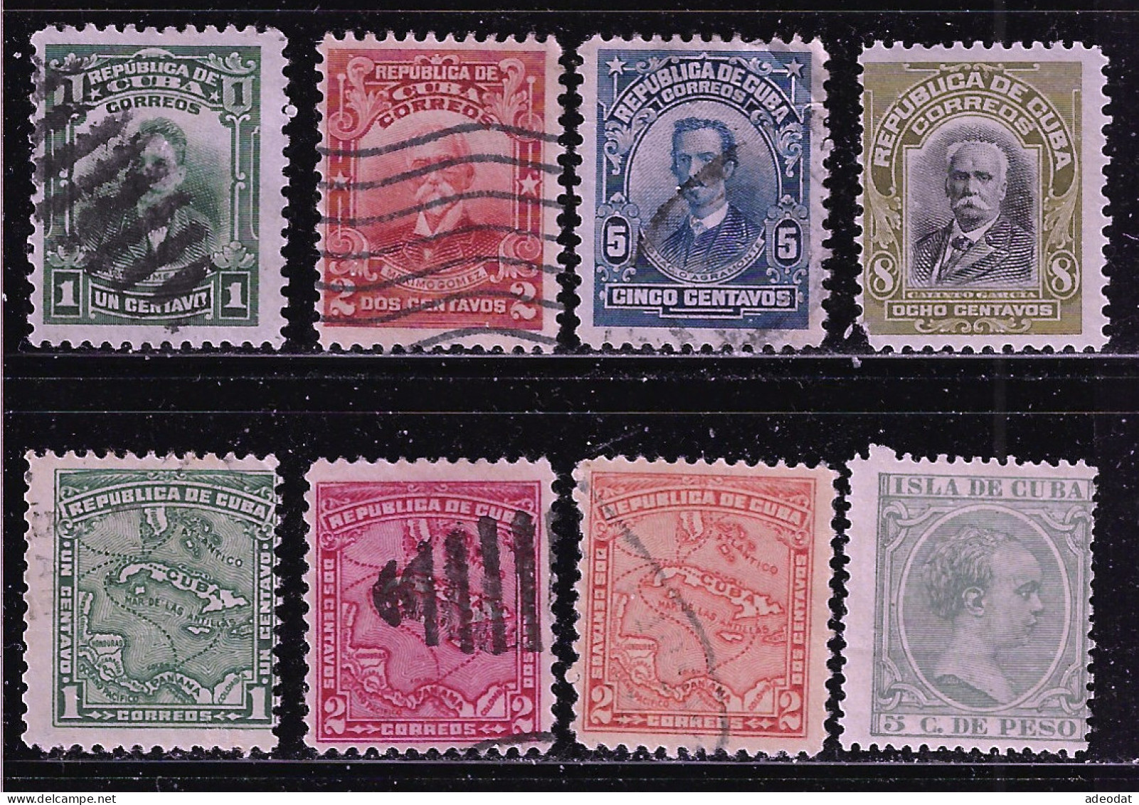 CUBA 1910-1914 SCOTT 239...255 CANCELLED - Used Stamps