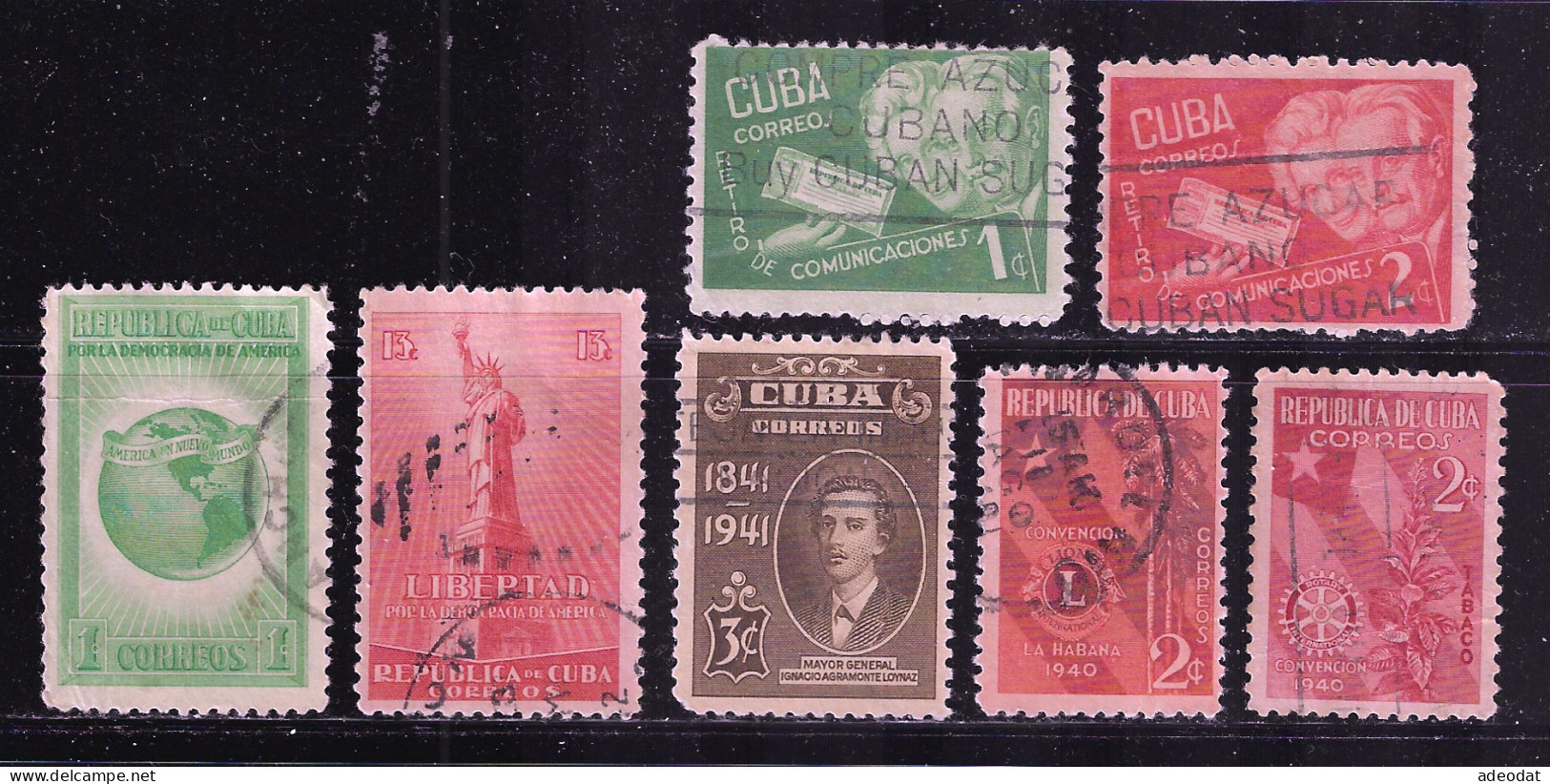 CUBA 1940 SCOTT 362...397 CANCELLED - Gebruikt