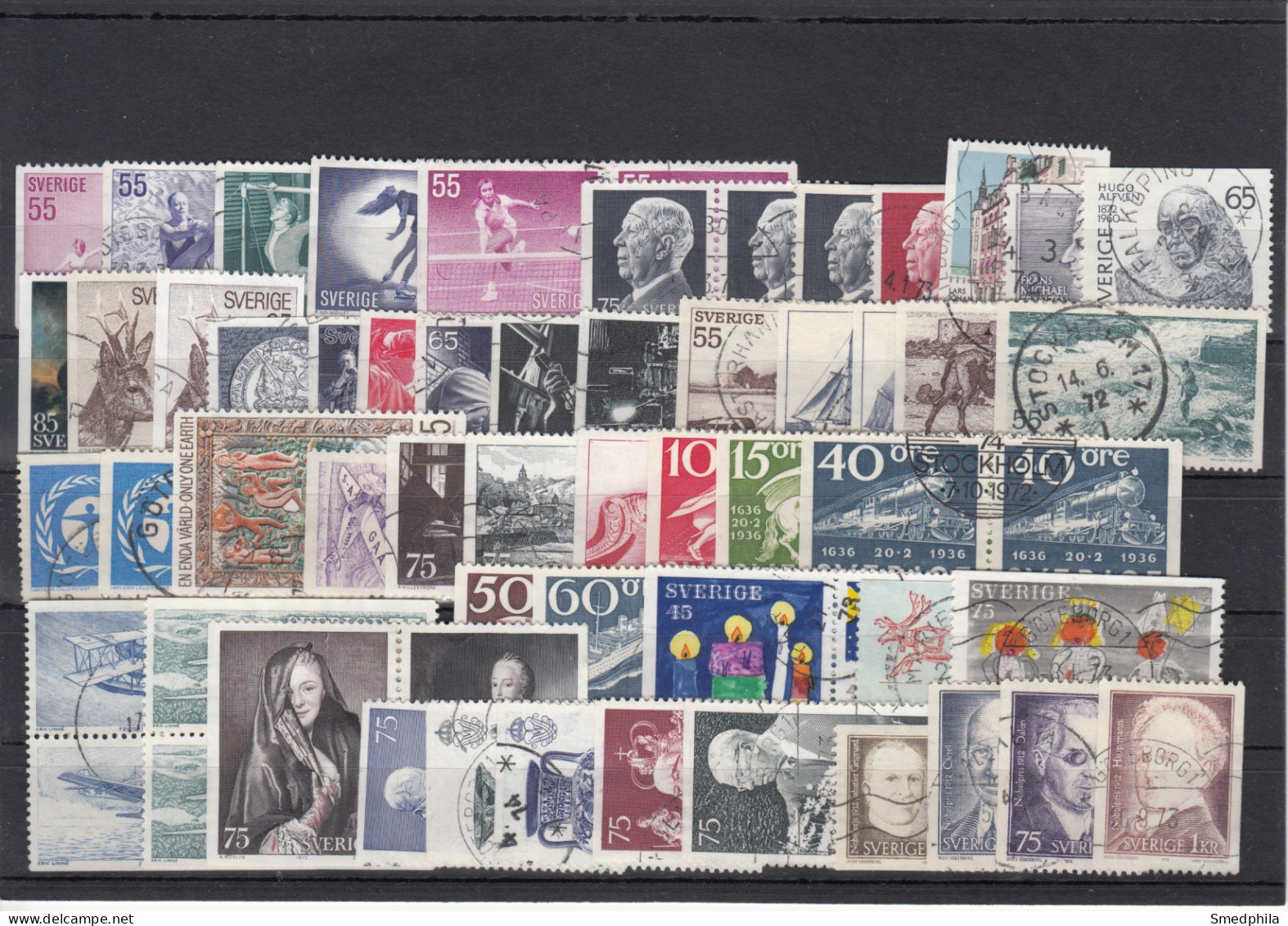 Sweden 1972 - Full Year Used - Années Complètes