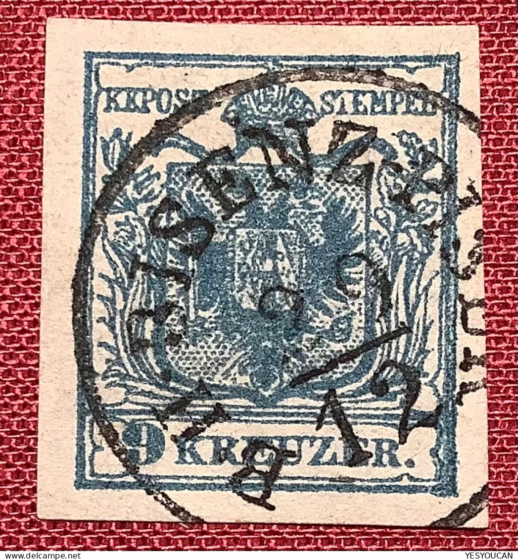 "B.H.BISENZ-PISEK" (Mähren Czech Republic) Österreich 1850 HP Sign Ferchenbauer&Kessler  (Austria Czechoslovakia - Used Stamps