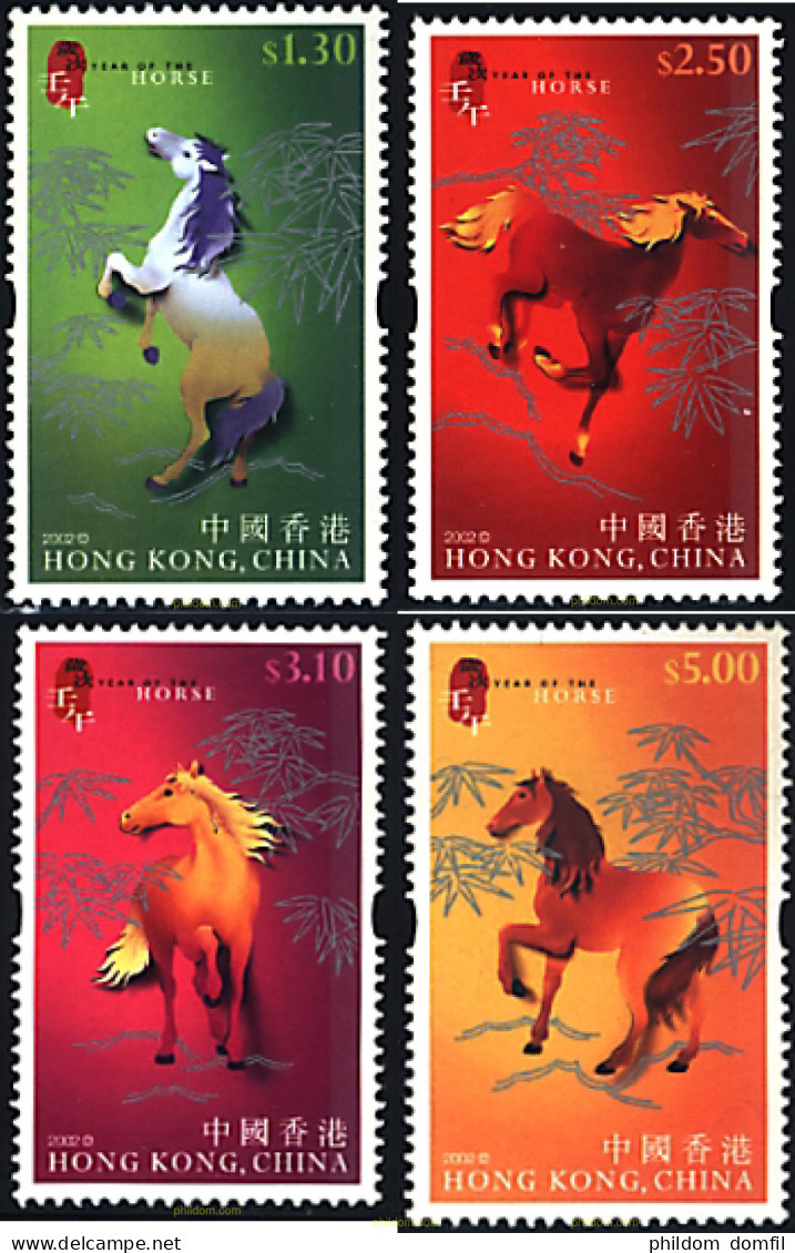 87431 MNH HONG KONG 2002 AÑO LUNAR CHINO - AÑO DEL CABALLO - Verzamelingen & Reeksen