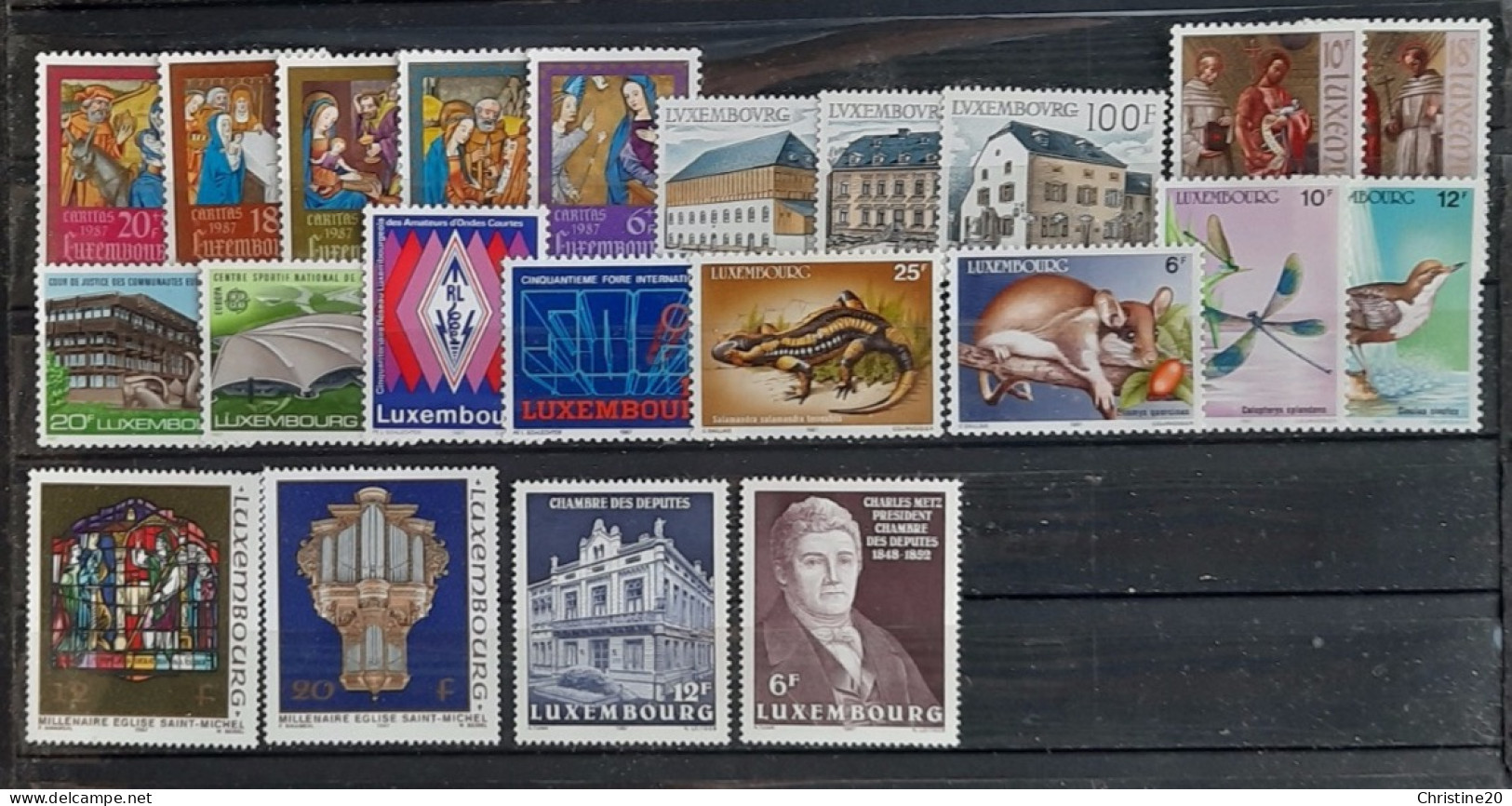 Luxembourg 1987 Année Complète N°1118/1139 **TB Cote 53€ - Full Years