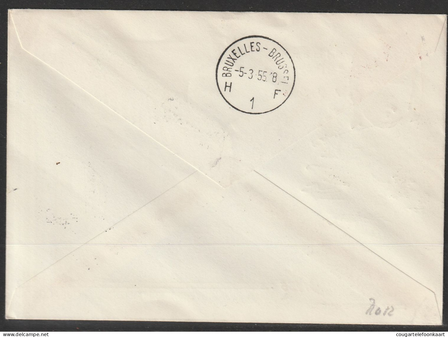 1955, Sabena, Herdenkingsvlucht, Leopoldville-Bruxelles - Storia Postale