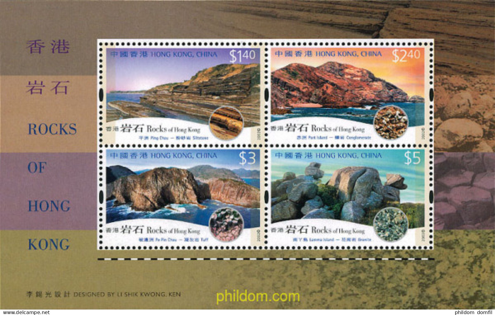 101203 MNH HONG KONG 2002 GEOLOGIA - Lots & Serien