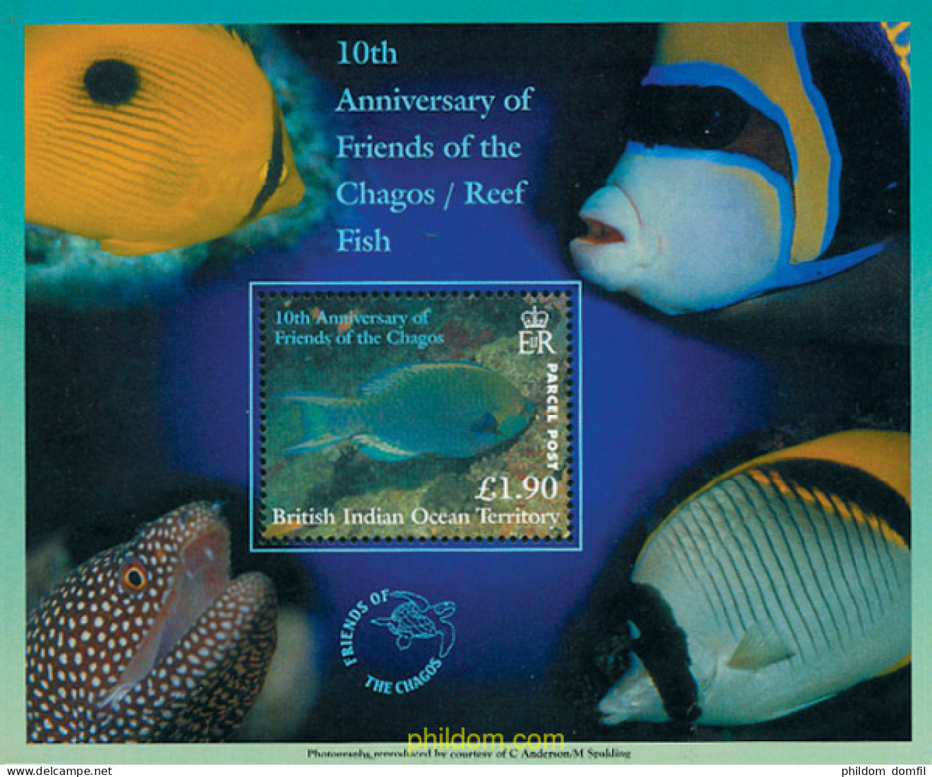 102284 MNH OCEANO INDICO BRITANICO 2002 10 ANIVERSARIO DE LOS AMIGOS DE CHAGOS - Territoire Britannique De L'Océan Indien