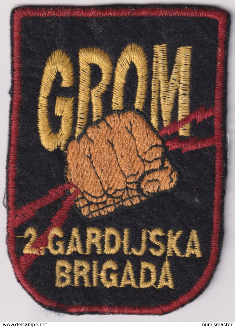 CROATIA ARMY 2nd GUARD BRIGADE THUNDER" PATCH , 1st TYP - Patches