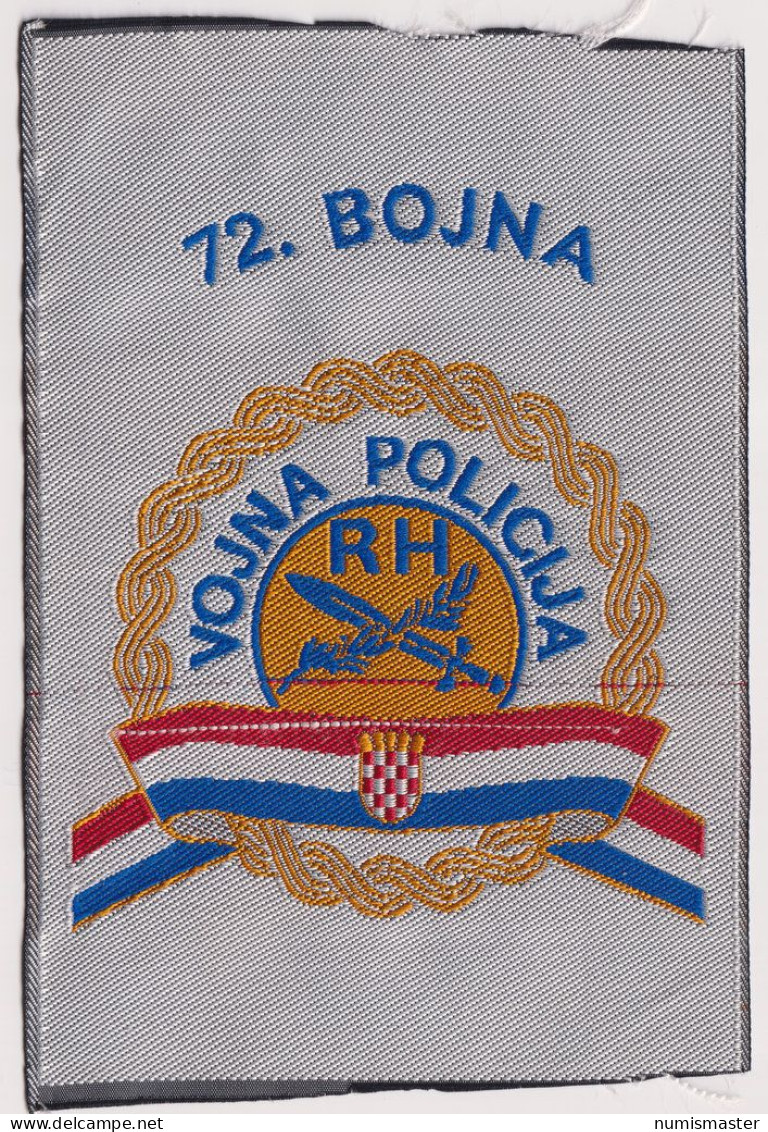 CROATIA ARMY MILITARY POLICE , 72nd BATALION , PATCH - Patches