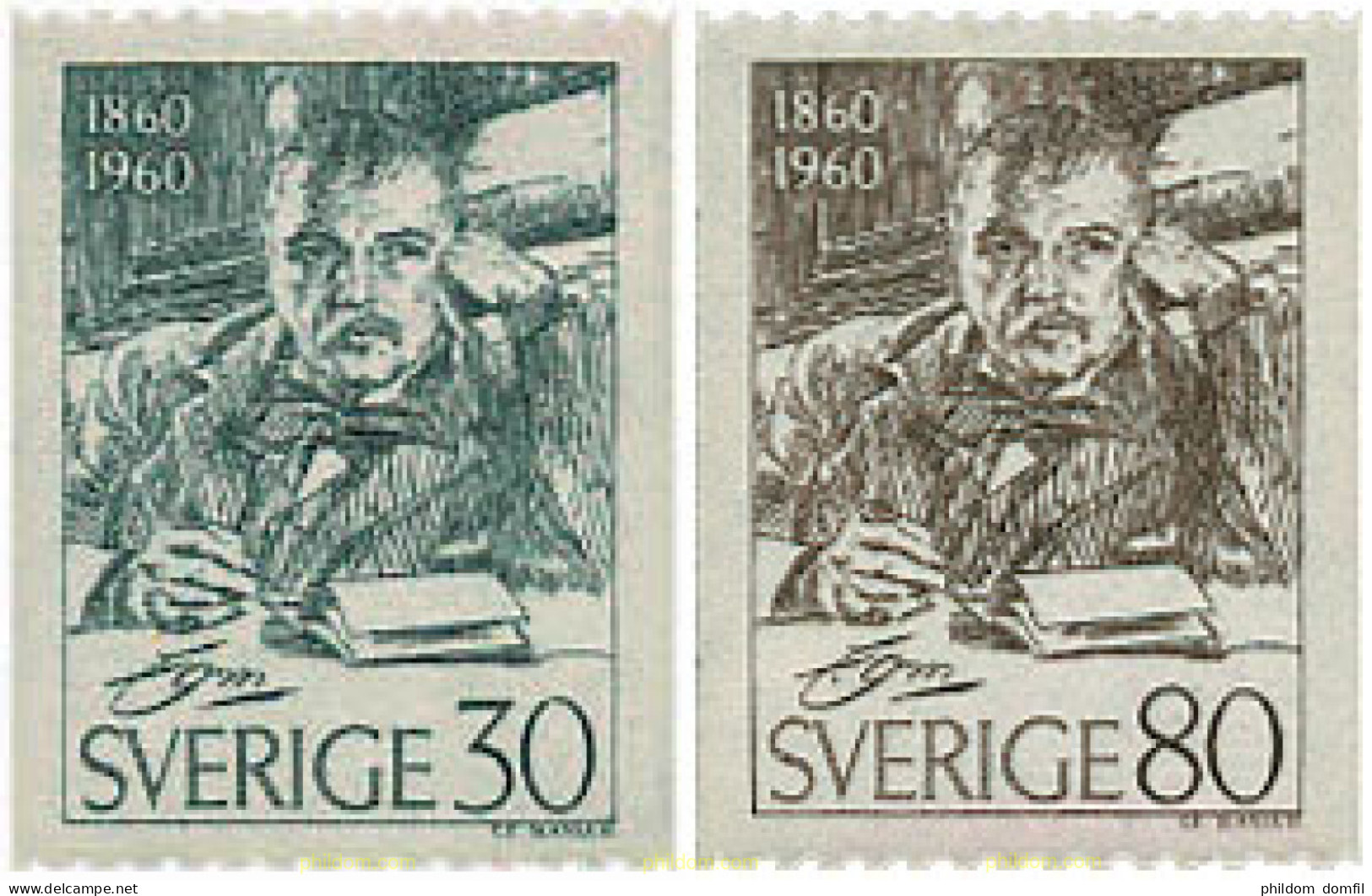 107550 MNH SUECIA 1960 CENTENARIO DEL NACIMIENTO DE ANDERS ZORN - Unused Stamps