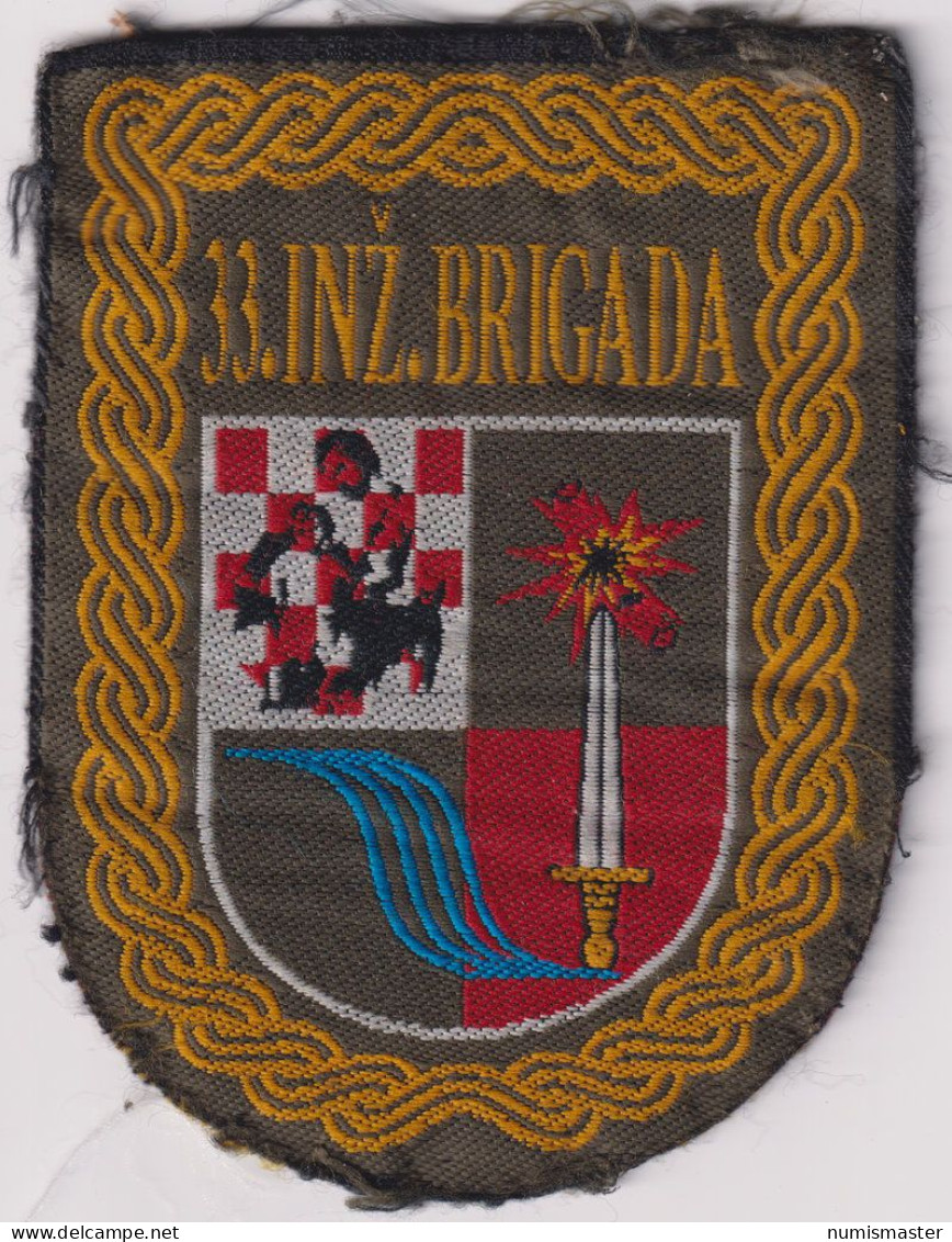 CROATIA ARMY , 33rd ENGENEER BRIGADE , PATCH - Patches