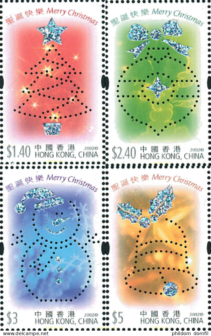 110799 MNH HONG KONG 2002 NAVIDAD - Verzamelingen & Reeksen