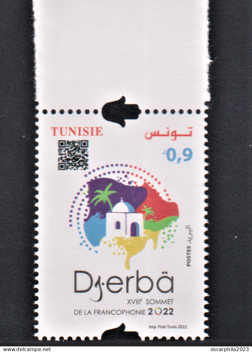 2022- Tunisie- 18ème Sommet De La Francophonie, Djerba 2022 1v.MNH** - Autres & Non Classés