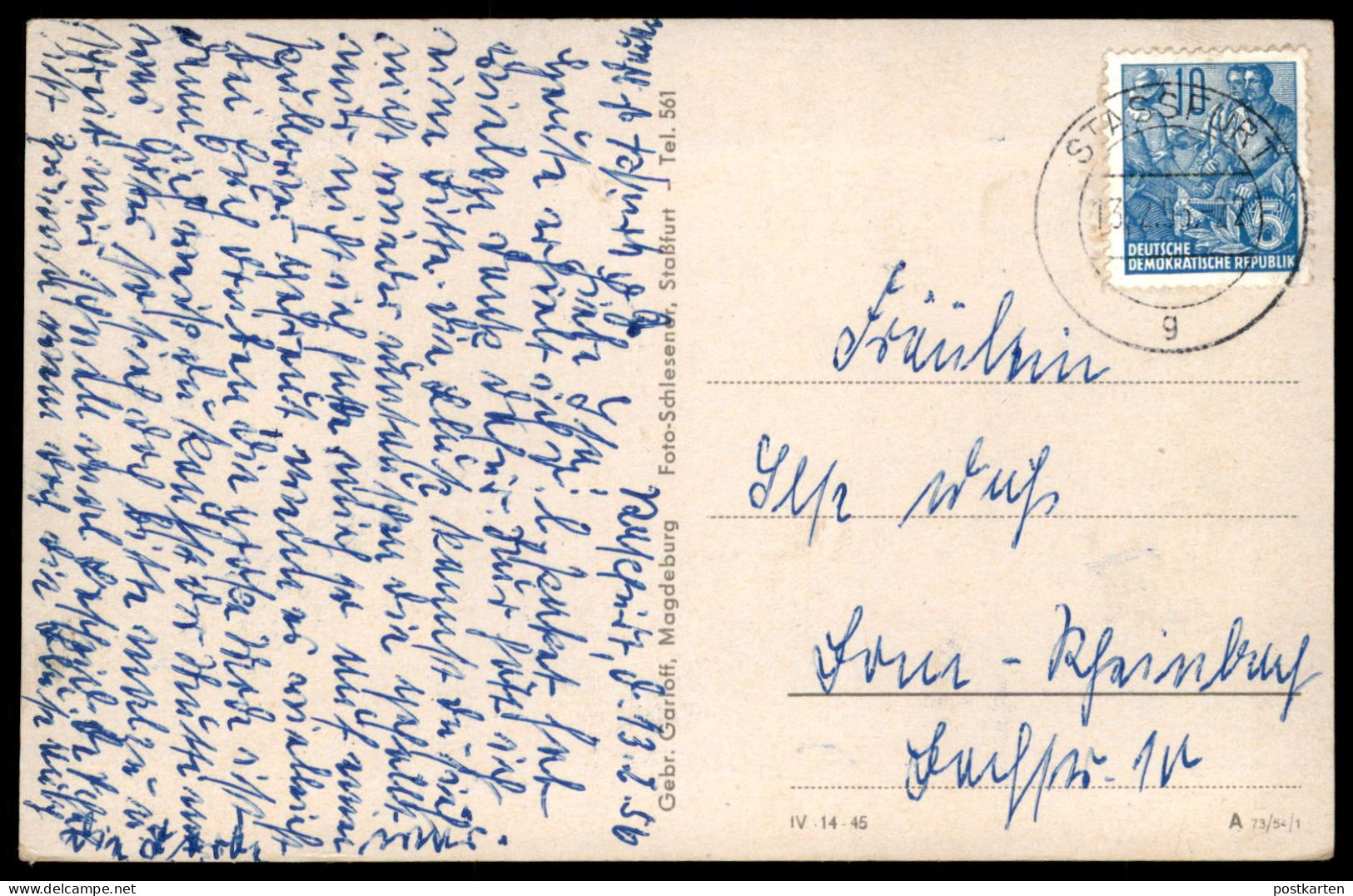 ÄLTERE POSTKARTE STASSFURT INSTITUT FÜR LEHRERBILDUNG Ansichtskarte AK Cpa Postcard - Stassfurt