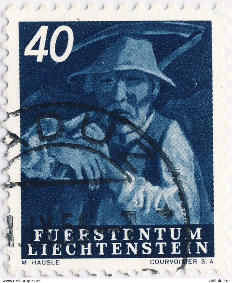 LIECHTENSTEIN - 1951 AGRICULTURE SERIES 40Rp MiNr.295 Oblitéré / Used - Gebruikt