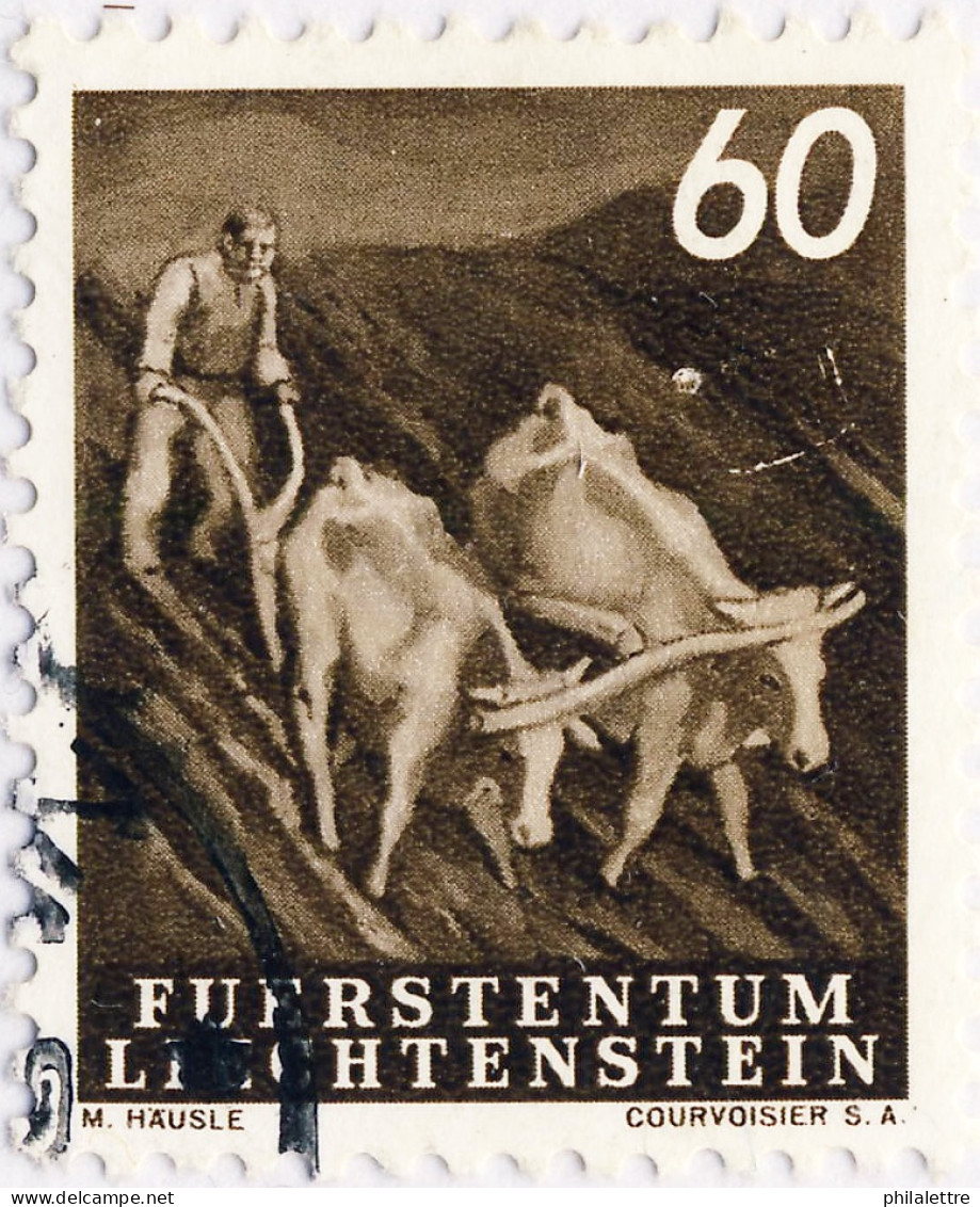 LIECHTENSTEIN - 1951 AGRICULTURE SERIES 60Rp MiNr.297 Oblitéré / Used - Used Stamps