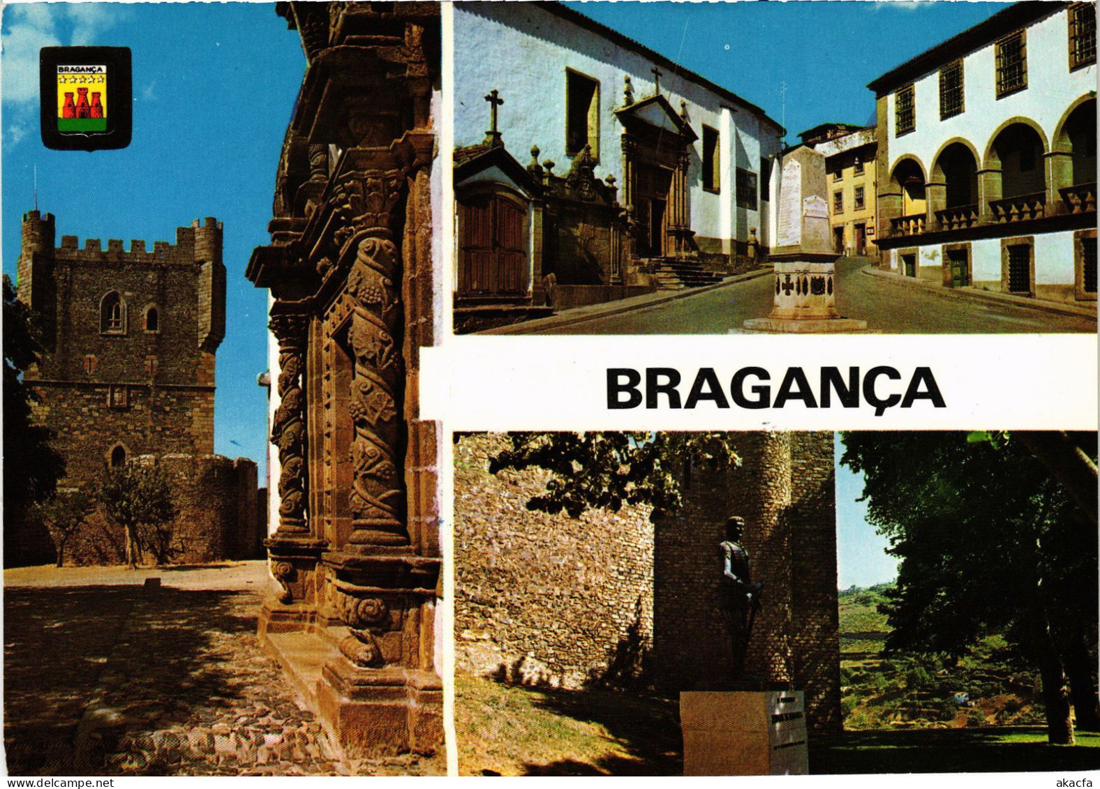 CPM AK Braganca Igreja De Santa Maria E Castelo PORTUGAL (1342204) - Bragança