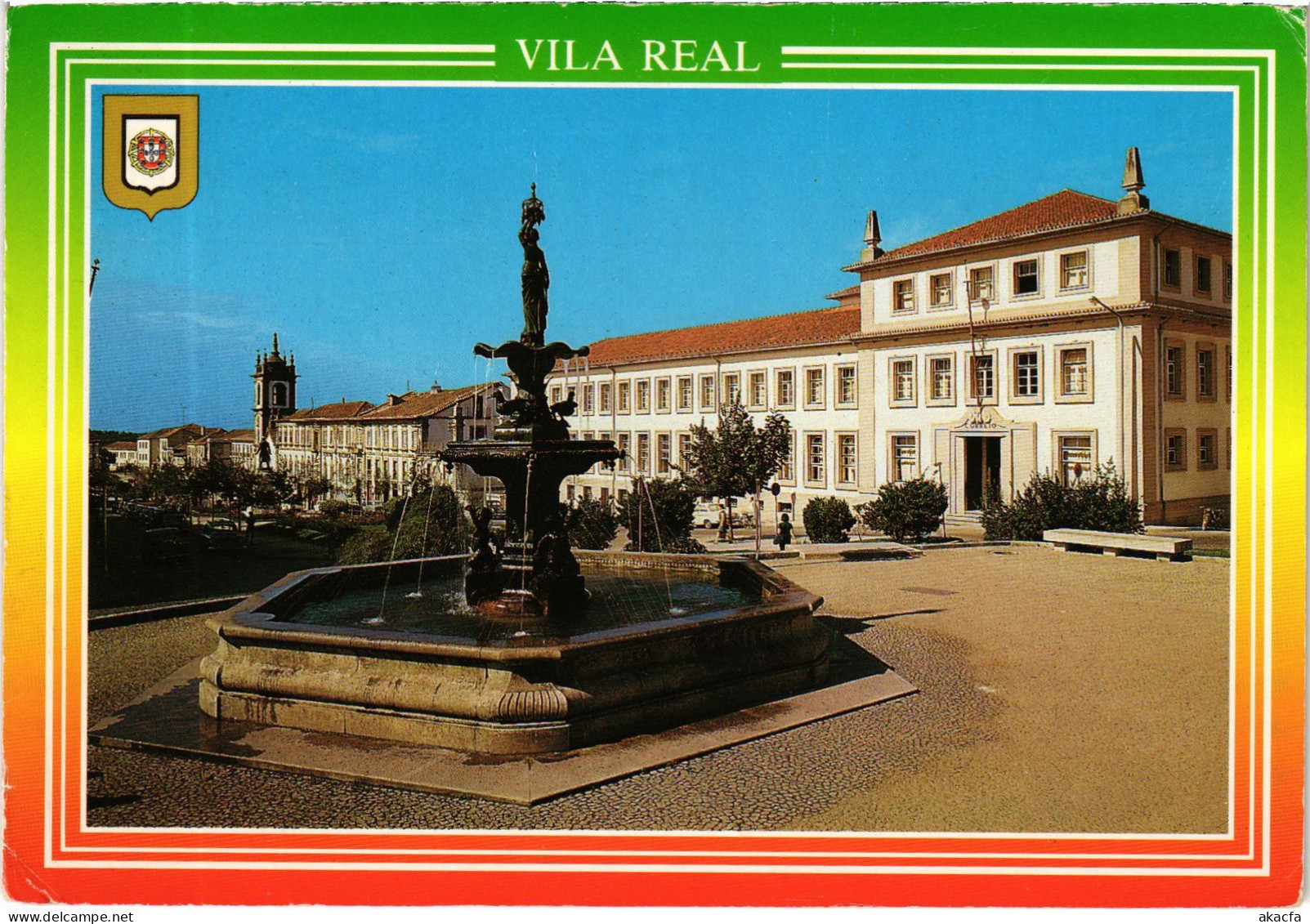 CPM AK Vila Real Fontaine Publique Et Palais Des Communications PORTUGAL (1342509) - Vila Real