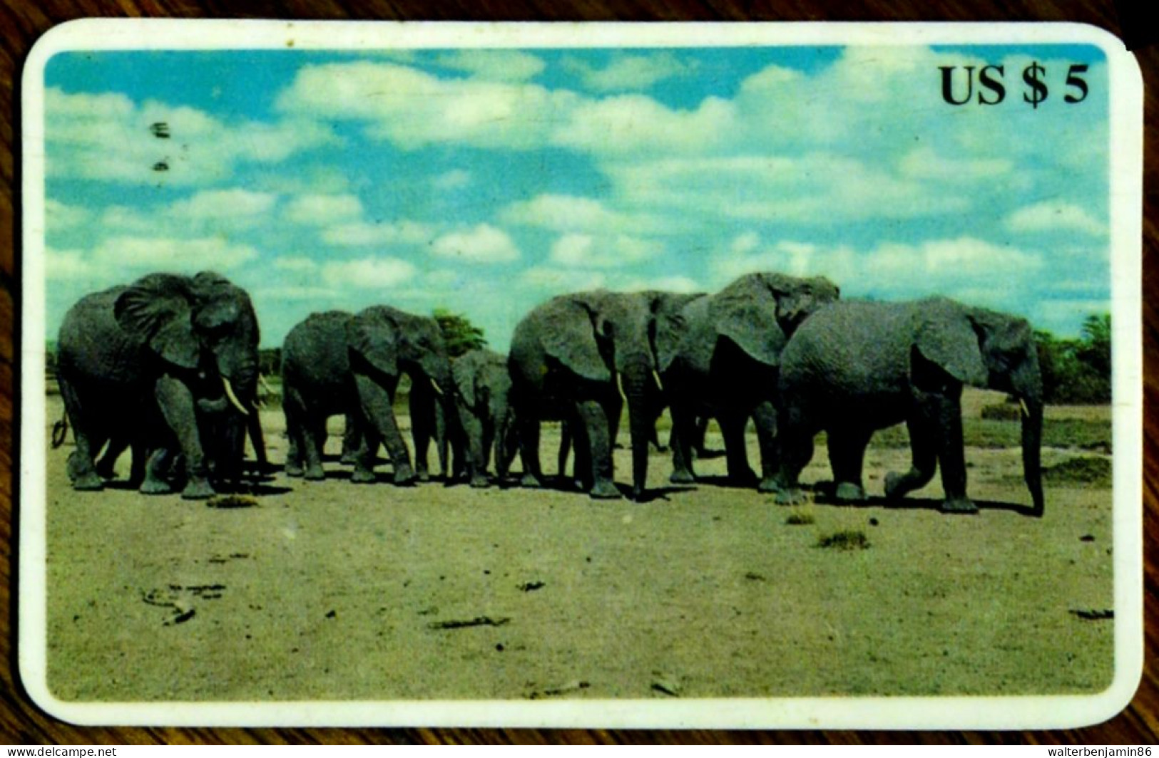 SCHEDA TELEFONICA PHONECARD DISNEY U.S.A. B.E.L. INTERNATIONAL ANIMALS ELEPHANTS - Collections