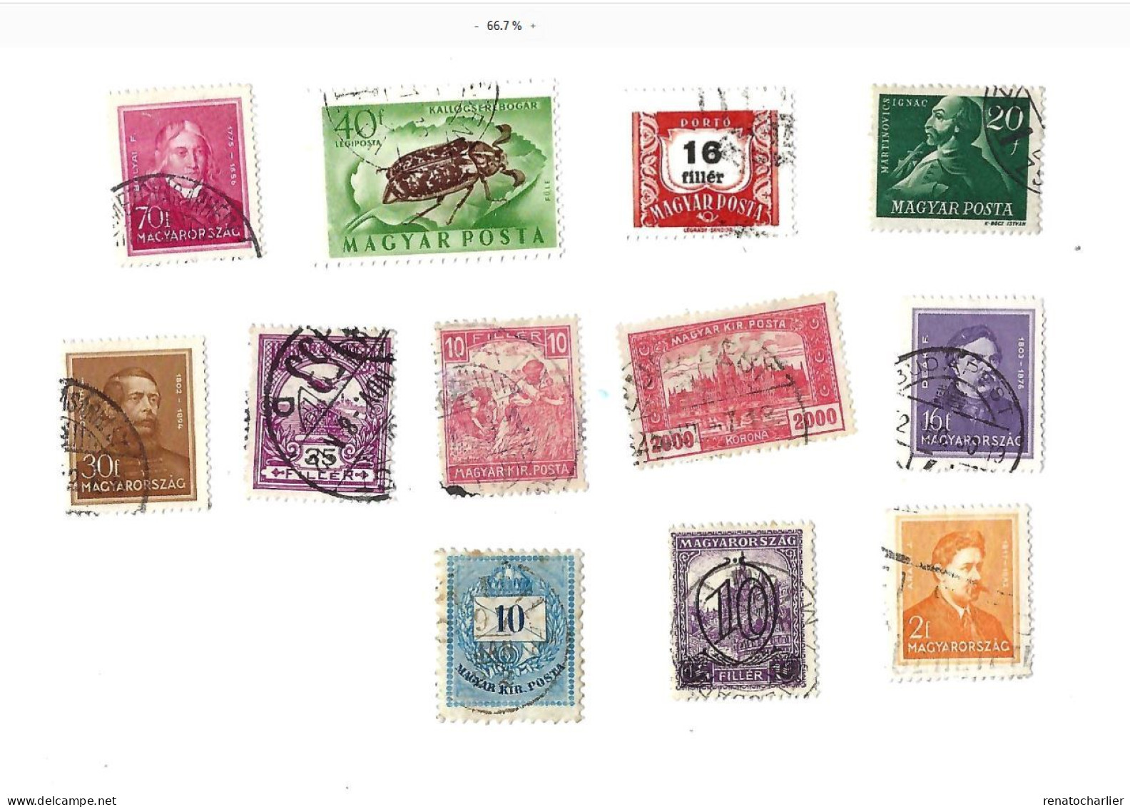 Collection De 100 Timbres Oblitérés. - Verzamelingen